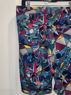 Hreski Kids Colorful Geometric Print Shorts - Navy Multicolor
